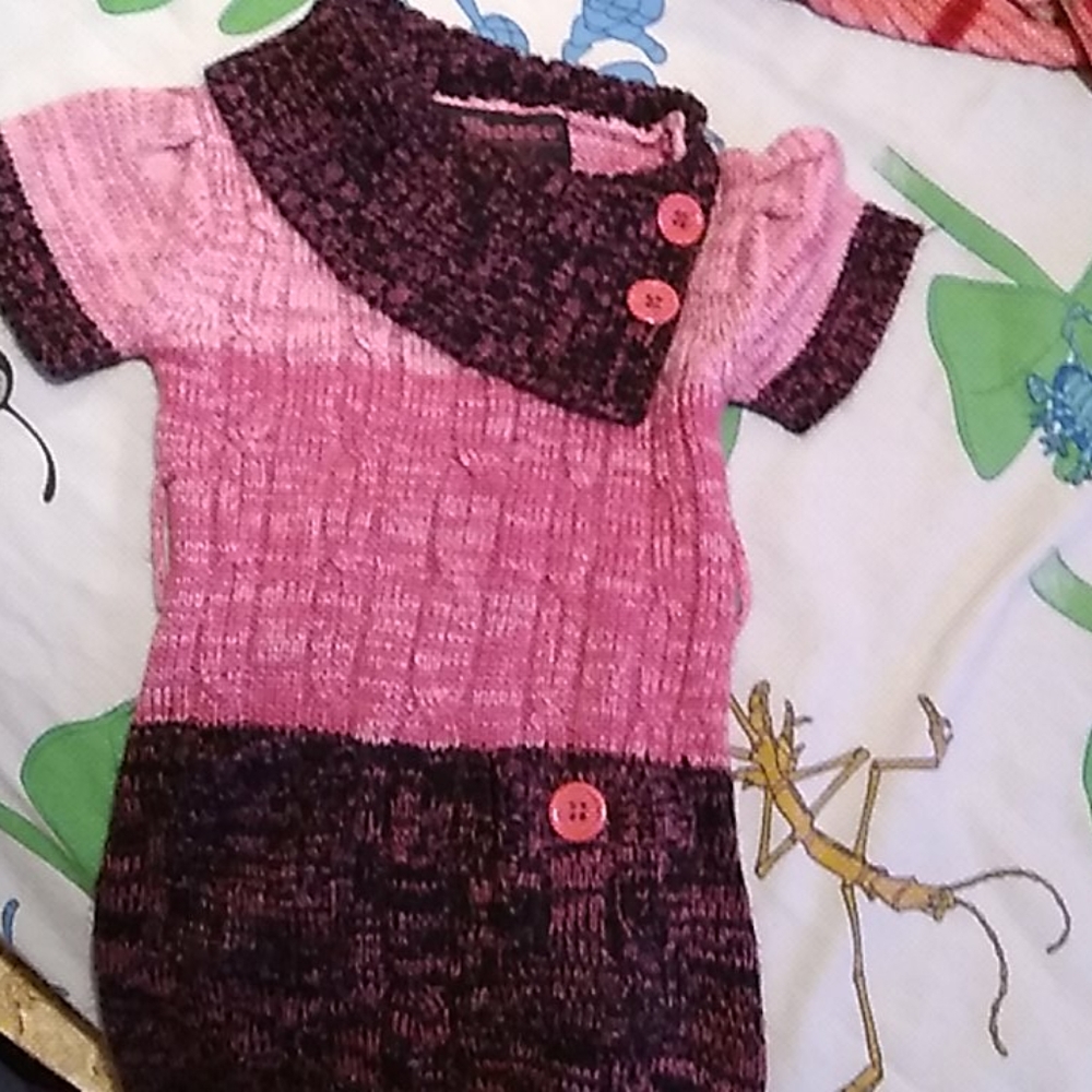 A sweater dress